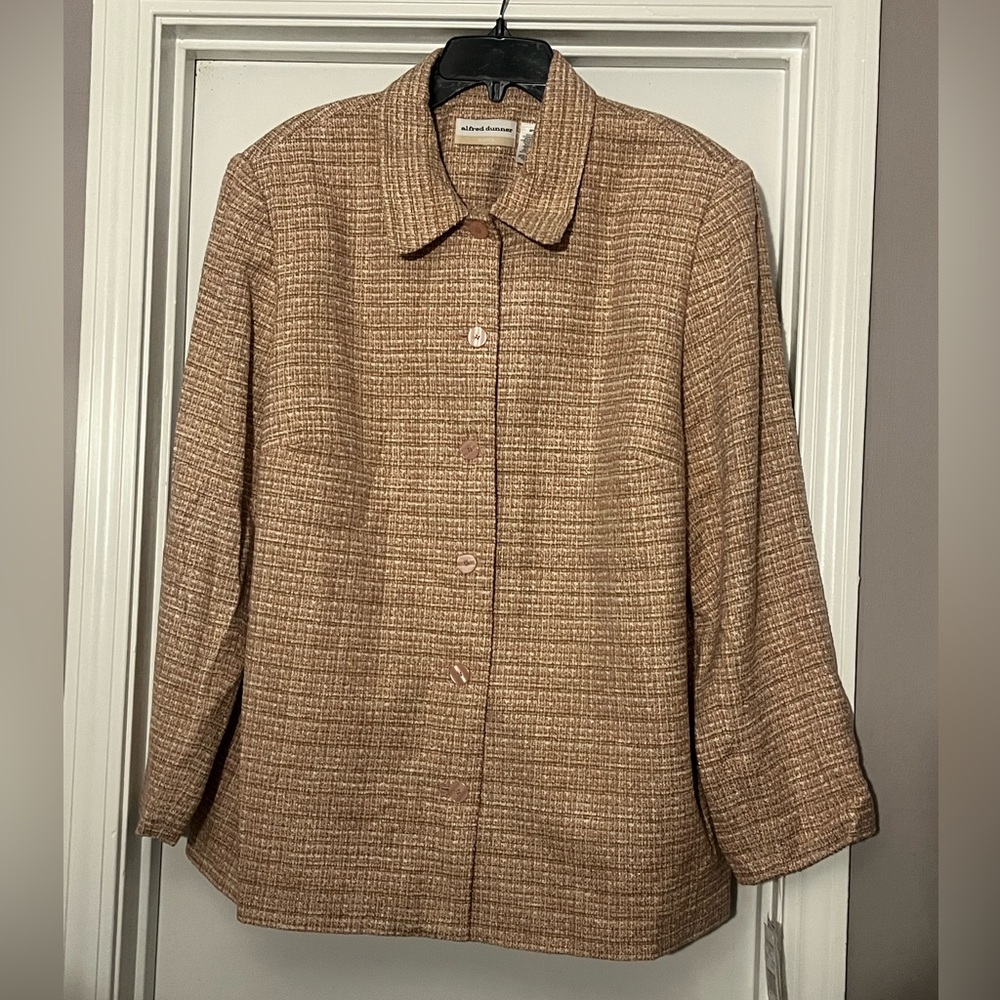 Alfred Dunner Blush Tweed Jacket